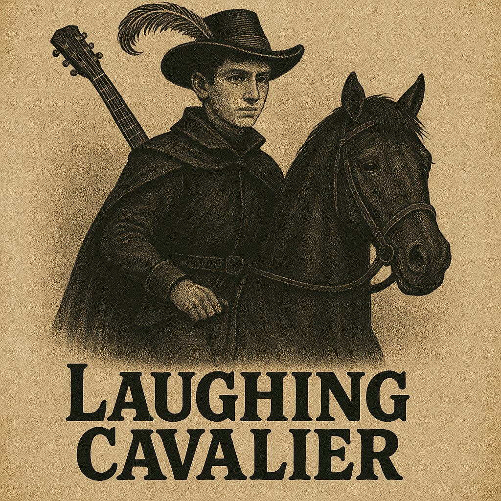 Laughing Cavalier portrait with guitar
